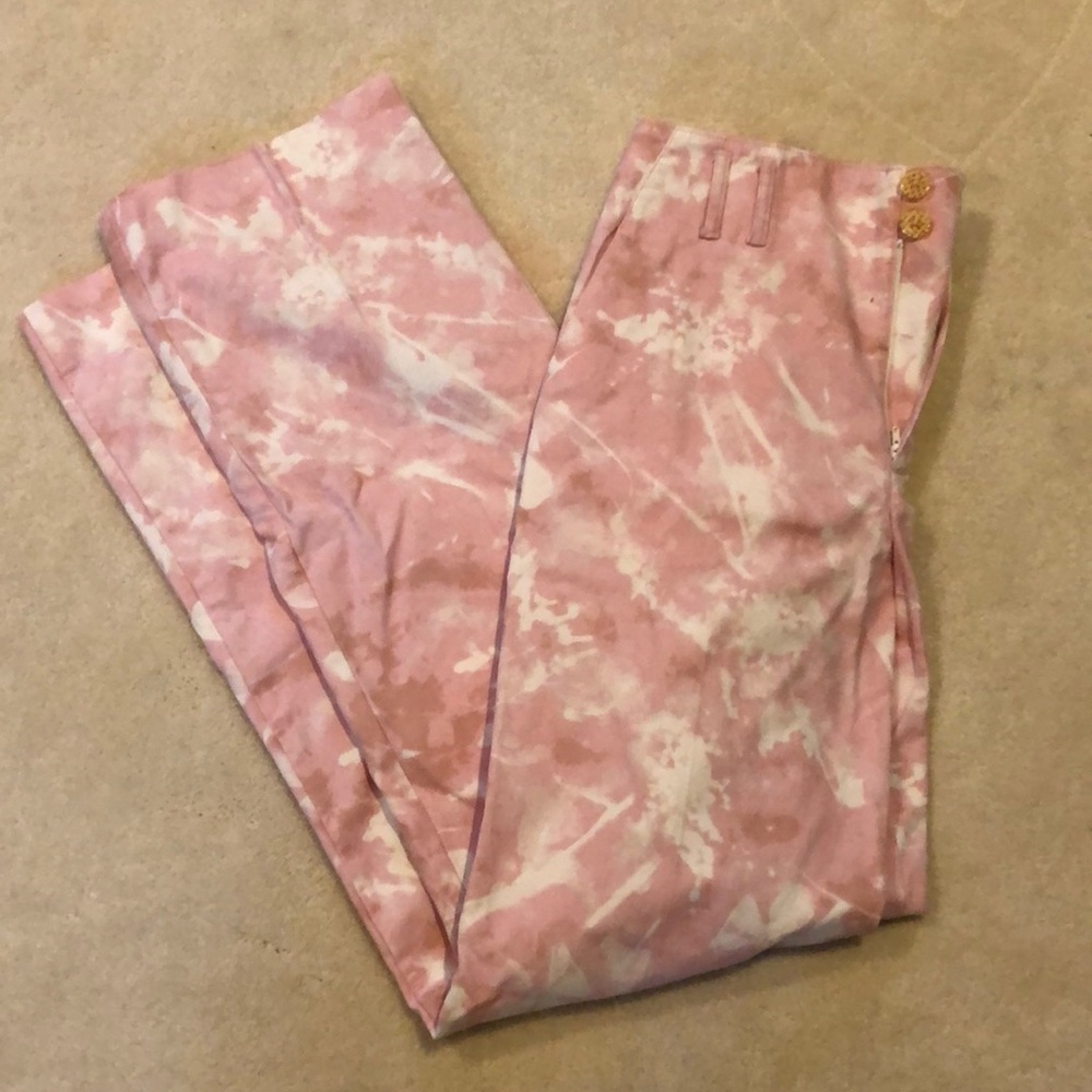 Brand New Trendy Pink Tie Dye Pant